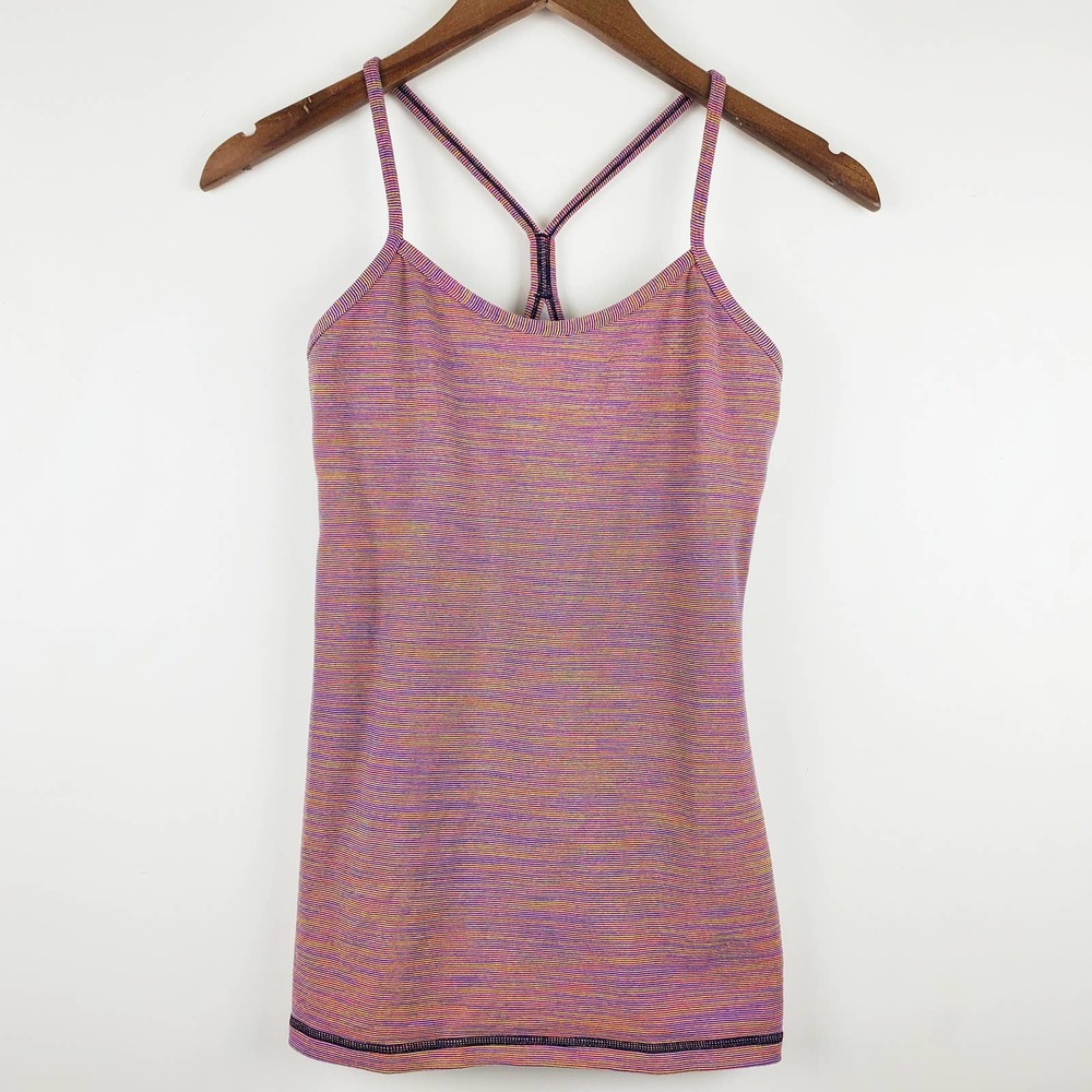 Lululemon Multi Color Rainbow Racerback Tank Top